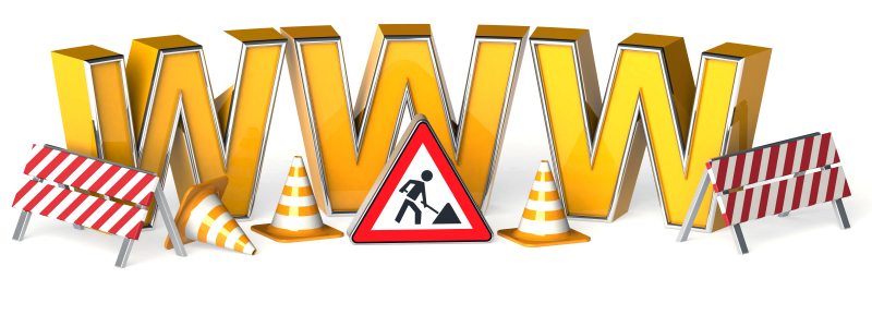 Wartungsarbeiten sind im Gange